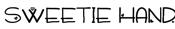 Sweetie Hand font preview